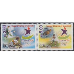 Bolivia 1395/96 2010 1 Juegos de Olímpicos de la Juventud MNH Bolivia 1395/96 2010 1 Juegos de Olímpicos de la Juventud MNH