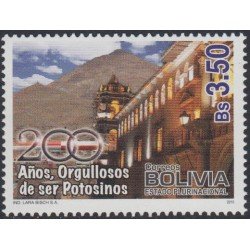 Bolivia 1402 2010 Bicentenario de la Independencia de Potosí MNH Bolivia 1402 2010 Bicentenario de la Independencia de Potosí MNH