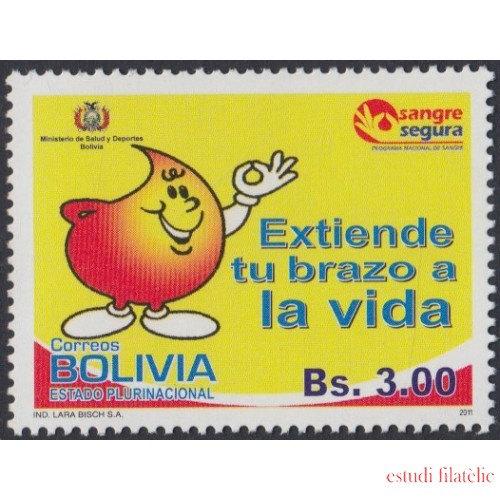 Bolivia 1418 2011 Jornada de Donación de sangre MNH