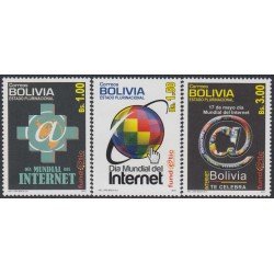 Bolivia 1449/51 2012 Jornada Internacional de Internet MNH Bolivia 1449/51 2012 Jornada Internacional de Internet MNH