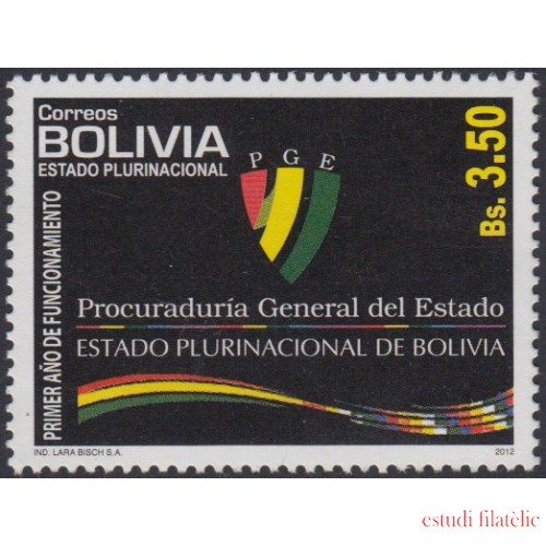 Bolivia 1461 2012 1er Aniversario de la Procuraduría General del Estado MNH