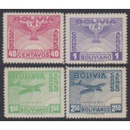 Bolivia A-73/76 1944 Aniversario de la Revolución del 20 de Diciembre MNH