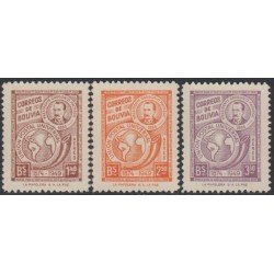 Bolivia A-102/104 1949 75º Aniversario de la UPU MNH Bolivia A-102/104 1949 75º Aniversario de la UPU MNH