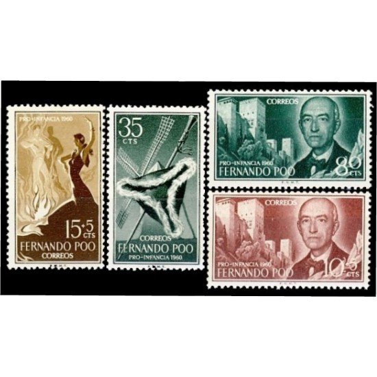 Fernando Poo 188/91 1960 Pro infancia MNH