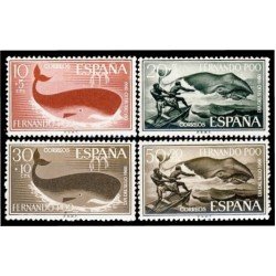 Fernando Poo 192/95 1960 Dia del Sello Fauna marina MNH Fernando Poo 192/95 1960 Dia del Sello Fauna marina MNH