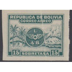 Bolivia A-1 1928 Serie antigua Timbre Postal Aéreo Sin Dentar MNH Bolivia A-1 1928 Serie antigua Timbre Postal Aéreo Sin Dentar MNH