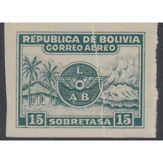 Bolivia A-1 1928 Serie antigua Timbre Postal Aéreo Sin Dentar MNH Bolivia A-1 1928 Serie antigua Timbre Postal Aéreo Sin Dentar MNH