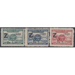 Bolivia A-3G-J 1930 Timbres aéreos de 1928 MNH Bolivia A-3G-J 1930 Timbres aéreos de 1928 MNH