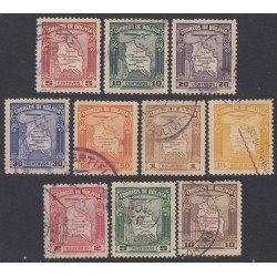 Bolivia A-19/28 1935 Mapas Usado Bolivia A-19/28 1935 Mapas Usado