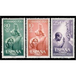 Fernando Poo 196/98 1961 Pro infancia MNH Fernando Poo 196/98 1961 Pro infancia MNH