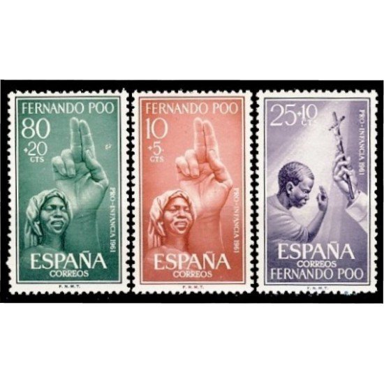 Fernando Poo 196/98 1961 Pro infancia MNH