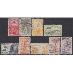 Bolivia A-40/48 1938 Independencia Justicia Emblema Aviones Usado Bolivia A-40/48 1938 Independencia Justicia Emblema Aviones Usado