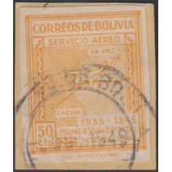 Bolivia A-78a 1945 10 Aniversario del 1er vuelo postal Int. La Paz- Tacna Usado Bolivia A-78a 1945 10 Aniversario del 1er vuelo postal Int. La Paz- Tacna Usado
