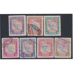 Bolivia A-82/88 1945 20 Aniversario de Lloyd Aéreo Boliviano Usado