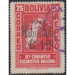Bolivia A-89 1947 Timbre de 1939 Usado