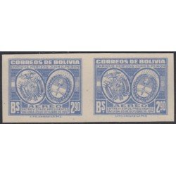 Bolivia A-95a 1947 Presidente Perón Escudo Sin dentar MH
