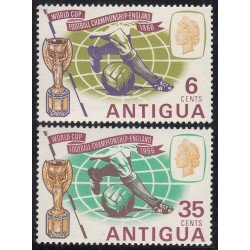 Antigua nº 154/55 Copa mundial Fútbol Inglaterra MNH Antigua nº 154/55 Copa mundial Fútbol Inglaterra MNH