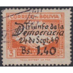 Bolivia A-107 1950 Aniversario de la Revolución de 1949 Usado Bolivia A-107 1950 Aniversario de la Revolución de 1949 Usado