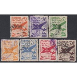 Bolivia A-108/114 1950 25º Aniversario de Lloyd Aéreo Boliviano Usado Bolivia A-108/114 1950 25º Aniversario de Lloyd Aéreo Boliviano Usado