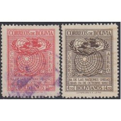Bolivia A-115/16 1950 Día de las Naciones Unidas Usado Bolivia A-115/16 1950 Día de las Naciones Unidas Usado
