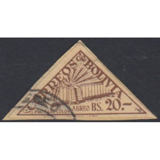 Bolivia A-145 1952 Emitidos para la Construcción del faro de Colón SD Usado Bolivia A-145 1952 Emitidos para la Construcción del faro de Colón SD Usado