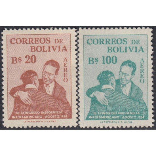 Bolivia A-153/54 1954 III Congreso Interamericano Indioenista MH Bolivia A-153/54 1954 III Congreso Interamericano Indioenista MH