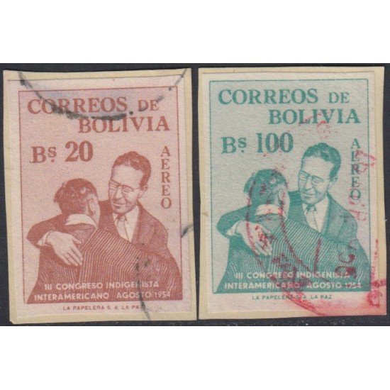 Bolivia A-153/54 1954 III Congreso Interamericano Indioenista Sin dentar Usado Bolivia A-153/54 1954 III Congreso Interamericano Indioenista Sin dentar Usado
