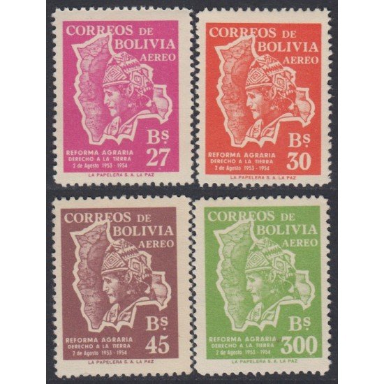 Bolivia A-155/58 1954 1º Aniversario de la Reforma Agraria MH Bolivia A-155/58 1954 1º Aniversario de la Reforma Agraria MH