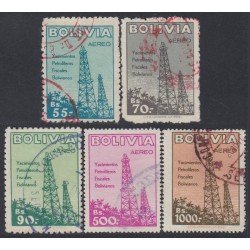 Bolivia A-159/63 1955 Nacionalización de la Industria Petrolera Usado Bolivia A-159/63 1955 Nacionalización de la Industria Petrolera Usado