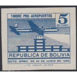 Bolivia A-165 1955 Fondo para la construcción de aeropuertos Aviones SD MH Bolivia A-165 1955 Fondo para la construcción de aeropuertos Aviones SD MH