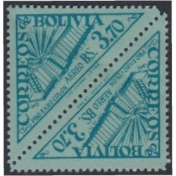 Bolivia A-143a 1952 Emitidos para la Construcción del faro de Colón MNH Bolivia A-143a 1952 Emitidos para la Construcción del faro de Colón MNH
