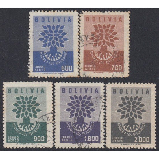 Bolivia A-189/93 1960 Ayuda a los refugiados Usado Bolivia A-189/93 1960 Ayuda a los refugiados Usado