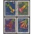 Bolivia A-218/21 1962 Kantuka Flor Nacional Flower Usado