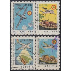 Bolivia A-222/25 1962 Homenaje a las fuerzas armadas Usado Bolivia A-222/25 1962 Homenaje a las fuerzas armadas Usado