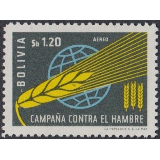Bolivia A-230 1963 Campaña Mundial contra el Hambre MH