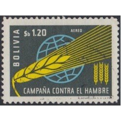 Bolivia A-230 1963 Campaña Mundial contra el Hambre Usado Bolivia A-230 1963 Campaña Mundial contra el Hambre Usado