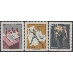 Bolivia A-232/34 1964 10 Aniversario de la Revolución Nacional MH Bolivia A-232/34 1964 10 Aniversario de la Revolución Nacional MH