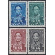 Bolivia A-235/38 1964 Centenario de la muerte del Mariscal Andrés Sta Cruz MH