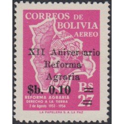 Bolivia A-245 1966 XII Aniversario de la Reforma Agraria MH