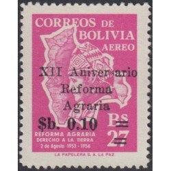 Bolivia A-245a 1966 XII Aniversario de la Reforma Agraria MNH