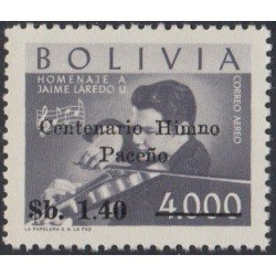 Bolivia A-247 1966 Homenaje a Jaime Laredo Himno Paceño MNH