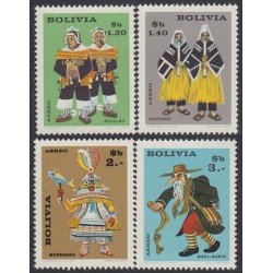 Bolivia A-255/58 1968 Carnaval Indígena MNH