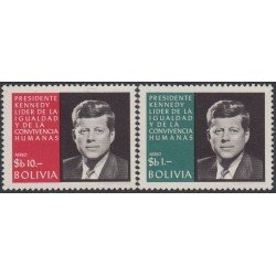 Bolivia A-270/71 1968 Presidente Kennedy MNH