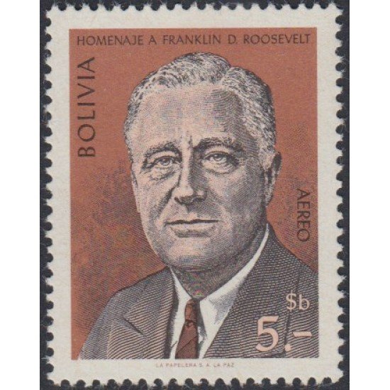 Bolivia A-279 1969 Homenaje a Franklin Roosevelt MH
