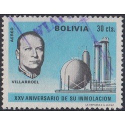 Bolivia A-292 1971 25 Años del asesinato del Pres. Gualberto Villarroel Usado Bolivia A-292 1971 25 Años del asesinato del Pres. Gualberto Villarroel Usado