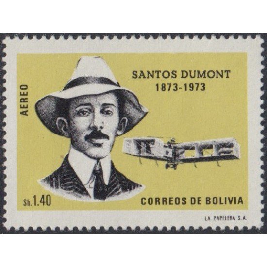 Bolivia A-307 1973 Santos Dumont MNH Bolivia A-307 1973 Santos Dumont MNH