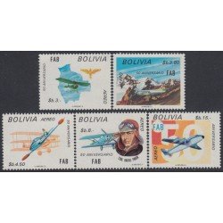 Bolivia A-314/18 1974 50 Años de las Fuerzas Aéreas Bolivianas MNH Bolivia A-314/18 1974 50 Años de las Fuerzas Aéreas Bolivianas MNH