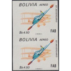Bolivia A-316a 1974 50 Años de las Fuerzas Aéreas Bolivianas SD MNH Bolivia A-316a 1974 50 Años de las Fuerzas Aéreas Bolivianas SD MNH
