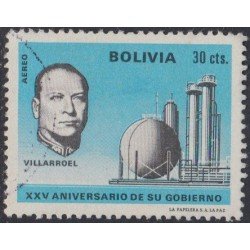 Bolivia A-329 1975 25 Años de Gobierno de Gualberto Villarroel Usado Bolivia A-329 1975 25 Años de Gobierno de Gualberto Villarroel Usado