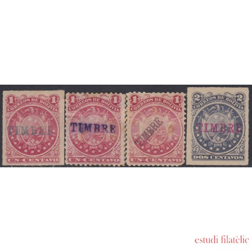 Bolivia F-10/131893 Timbres postales de 1887/93 MNH